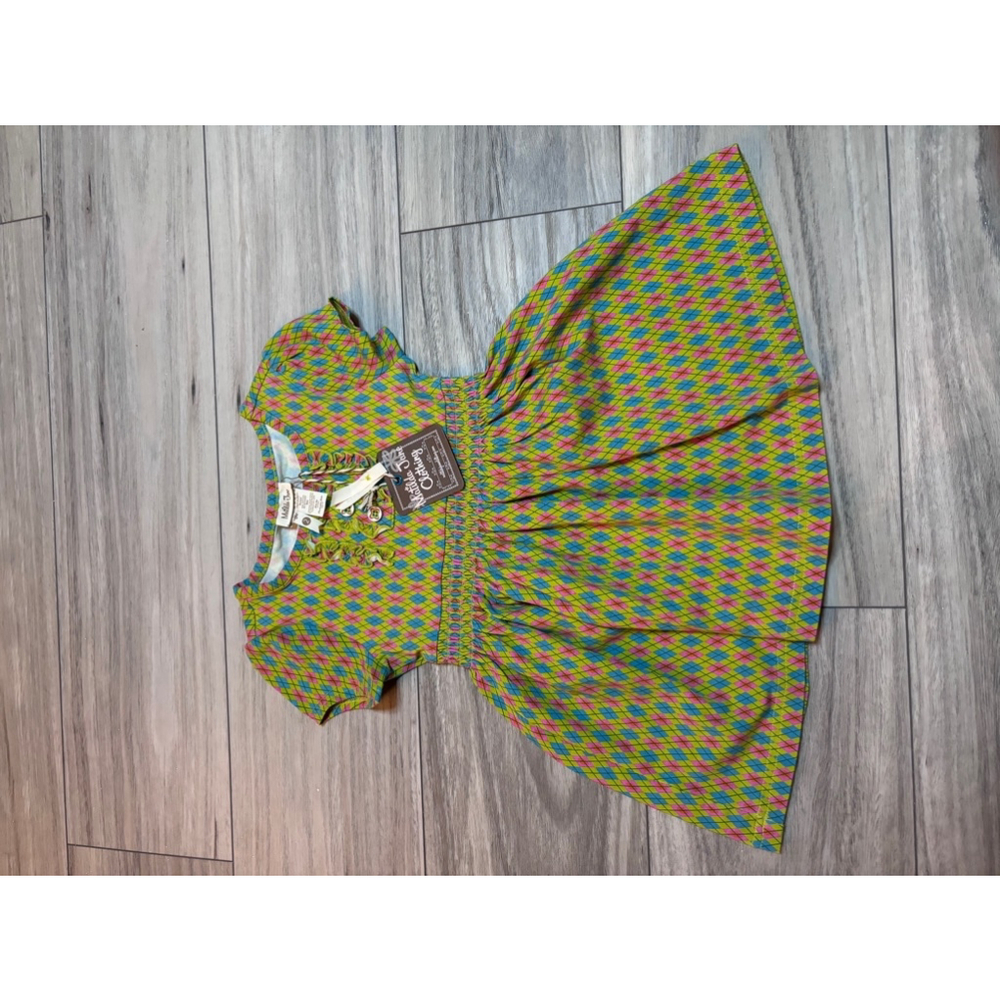 Girls' Matilda Jane Dress 2T Green Pink - Picture 1 of 3
